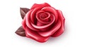 Stylized rose icon a symbol of love and passion.AI Generated