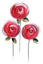 Stylized roses