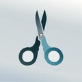 Stylized Scissors Icon for Design and Crafts Royalty Free Stock Photo