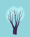 Stylized single tree