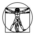 Vitruvian man or vitruviano