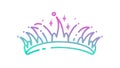 Stylized Sparkling Crown Vector: Beauty Celebration Icon, vector design Generative AI Royalty Free Stock Photo
