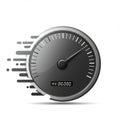 A stylized speedometer illustration features a Royalty Free Stock Photo