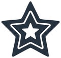 Stylized Star Icon Illustration Graphic Design Symbol Royalty Free Stock Photo