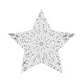 Stylized star shape on white background