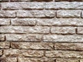 Stylized stone or brick plastic wall of different colors. Abstract Background, Texture, Pattern, frame, place for text Royalty Free Stock Photo