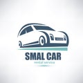 Stylized symbol of midget car Royalty Free Stock Photo