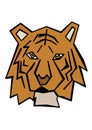 Stylized tiger