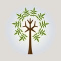 stylized tree. Vector illustration decorative design Royalty Free Stock Photo