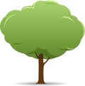 Stylized Tree Vector Nature Banner