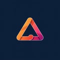A stylized triangular icon with smooth, rounded edges forming a continuous loop. The Royalty Free Stock Photo