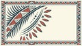 Stylized Tribal Feather Pattern Vector Art, vector design Generative AI Royalty Free Stock Photo
