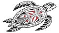 Stylized Tribal Sea Turtle Vector Illustration Design, vector design Generative AI Royalty Free Stock Photo