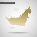 Stylized United Arab Emirates map vector illustration.