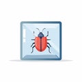 Cyber Security Bug Icon for Software Testing Royalty Free Stock Photo