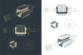 DC motor rotor drawings