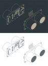 Ultrasonic sensor for robotics drawings