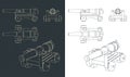 Vintage Naval Cannon Drawings