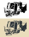 Street sweeper truck