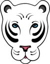 Stylized White Tiger