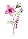 Stylized wild flowers