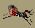 Stylized wild Horse