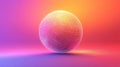 Stylized Wireframe Globe Design with a Modern Aesthetic Against a Gradient Background