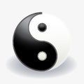 Stylized Yin Yang Symbol Royalty Free Stock Photo
