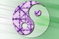 Stylized Yin Yang symbol in color Royalty Free Stock Photo