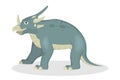 Styracosaurus dinosaur isolated. Royalty Free Stock Photo