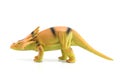 Styracosaurus dinosaurs toy on white background Royalty Free Stock Photo