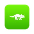 Styracosaurus icon digital green
