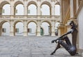 The Styrian Armoury Landeszeughaus courtyard in the city center of of Graz, Austria, the world