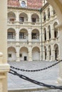 The Styrian Armoury Landeszeughaus courtyard in the city center of of Graz, Austria, the world