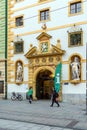 The Styrian Armoury or Landeszeughaus on Herrengasse, Graz, Aust Royalty Free Stock Photo