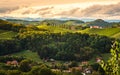 Styrian Tuscany Vineyard in autumn near Eckberg, Gamliz, Styria, Austria