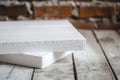 Styrofoam Board Detail: Versatile Material for Packing and Insulation Projects. Expanded polystyrene plates. A stack of