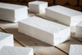 Styrofoam Board Detail: Versatile Material for Packing and Insulation Projects. Expanded polystyrene plates. A stack of