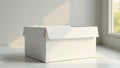 Styrofoam box in a studio with soft natural light natural light minimalist background Royalty Free Stock Photo