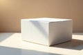 Styrofoam box in a studio with soft natural light, plain surface, artistic composition, softbox lighting Royalty Free Stock Photo