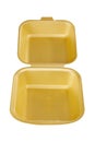 Styrofoam container empty Royalty Free Stock Photo