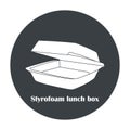 Styrofoam lunch box icon