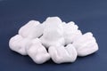 Styrofoam packing peanuts