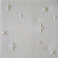Styrofoam polystyrene ceiling tile with engraved stars Royalty Free Stock Photo