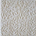 Styrofoam polystyrene ceiling tile texture with floral pattern