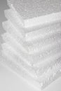 Styrofoam. Sheets of Factory manufacturing