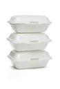 Styrofoam takeaway boxes