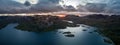 StÃÂ¥vatn lake at sunset, Northeast Norway Royalty Free Stock Photo