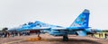 Ukrainian Air Force Su-27 Flanker side on