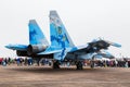 Ukrainian Air Force Su-27 Flanker in digital camouflage